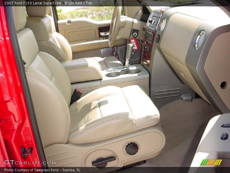 Bright Red / Tan 2007 Ford F150 Lariat SuperCrew