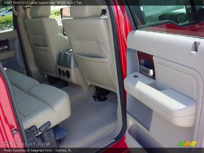 Bright Red / Tan 2007 Ford F150 Lariat SuperCrew