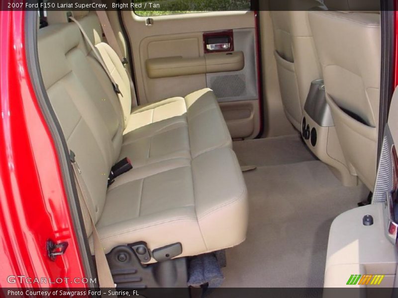 Bright Red / Tan 2007 Ford F150 Lariat SuperCrew