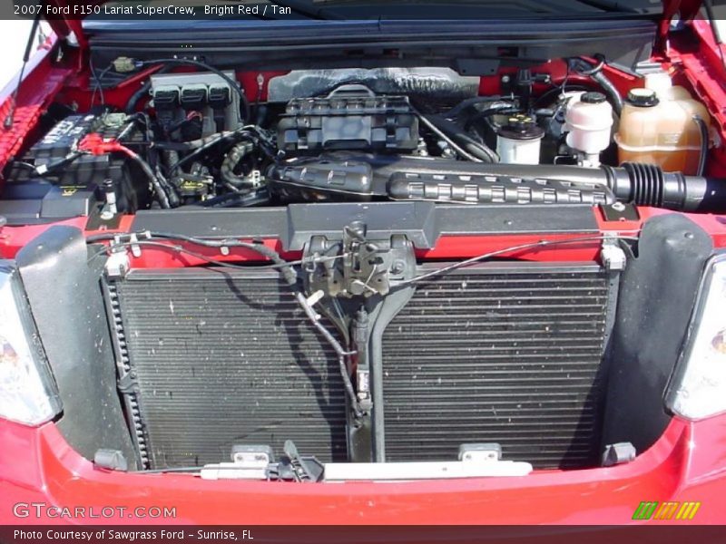 Bright Red / Tan 2007 Ford F150 Lariat SuperCrew