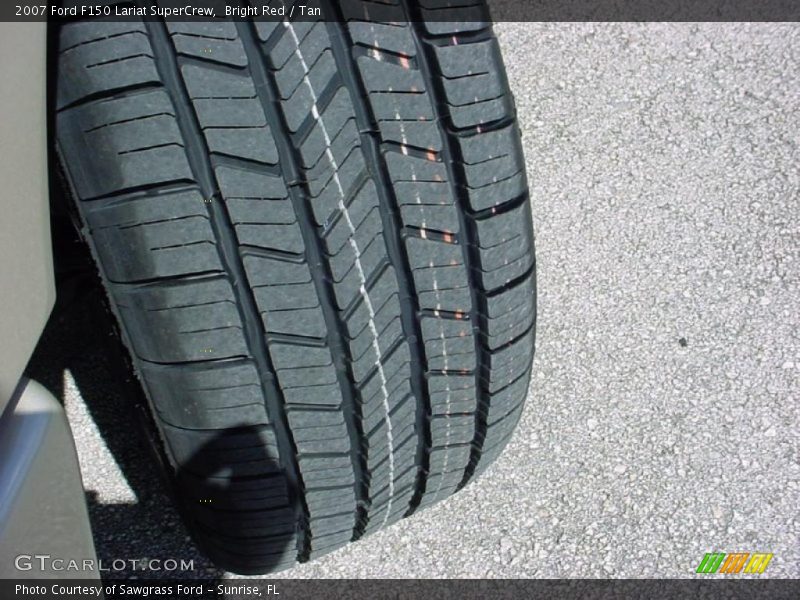 Bright Red / Tan 2007 Ford F150 Lariat SuperCrew