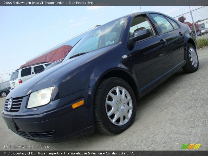 Atlantic Blue Pearl / Beige 2000 Volkswagen Jetta GL Sedan