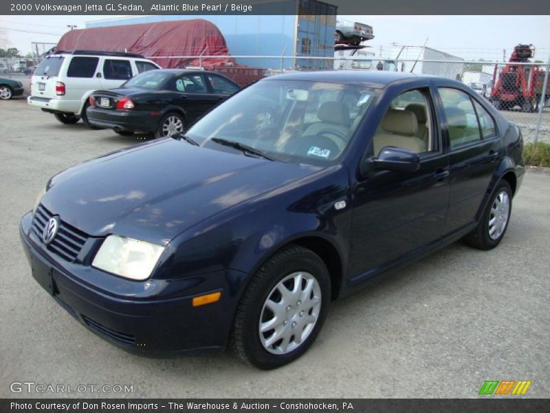 Atlantic Blue Pearl / Beige 2000 Volkswagen Jetta GL Sedan