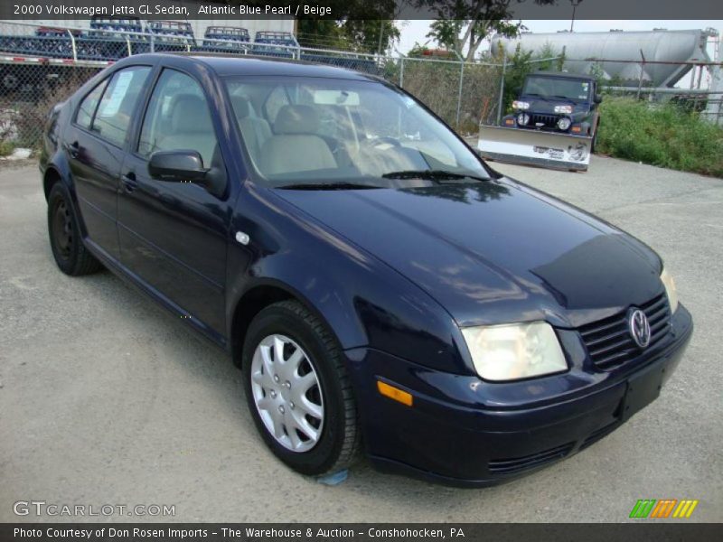 Atlantic Blue Pearl / Beige 2000 Volkswagen Jetta GL Sedan