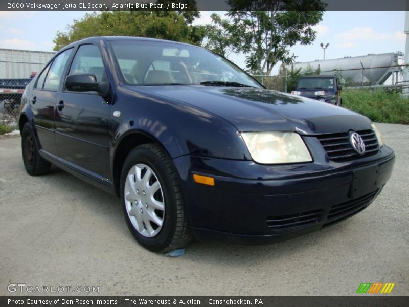 Atlantic Blue Pearl / Beige 2000 Volkswagen Jetta GL Sedan