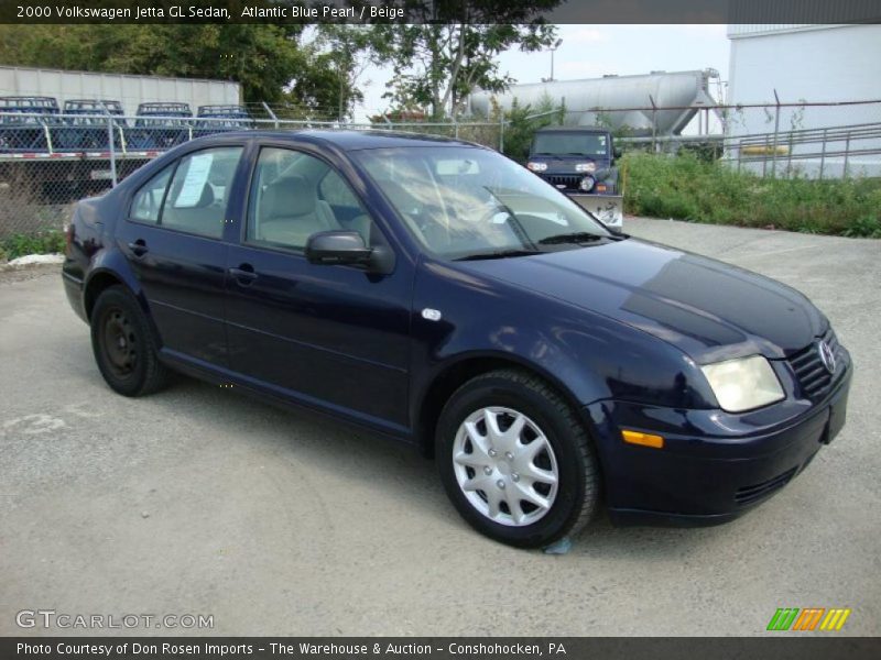 Atlantic Blue Pearl / Beige 2000 Volkswagen Jetta GL Sedan