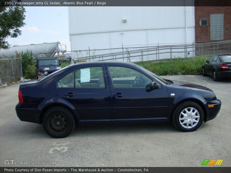 Atlantic Blue Pearl / Beige 2000 Volkswagen Jetta GL Sedan