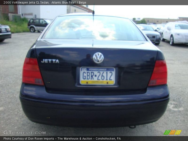 Atlantic Blue Pearl / Beige 2000 Volkswagen Jetta GL Sedan