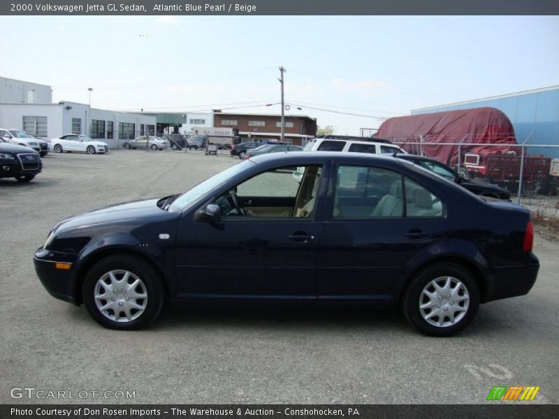 Atlantic Blue Pearl / Beige 2000 Volkswagen Jetta GL Sedan