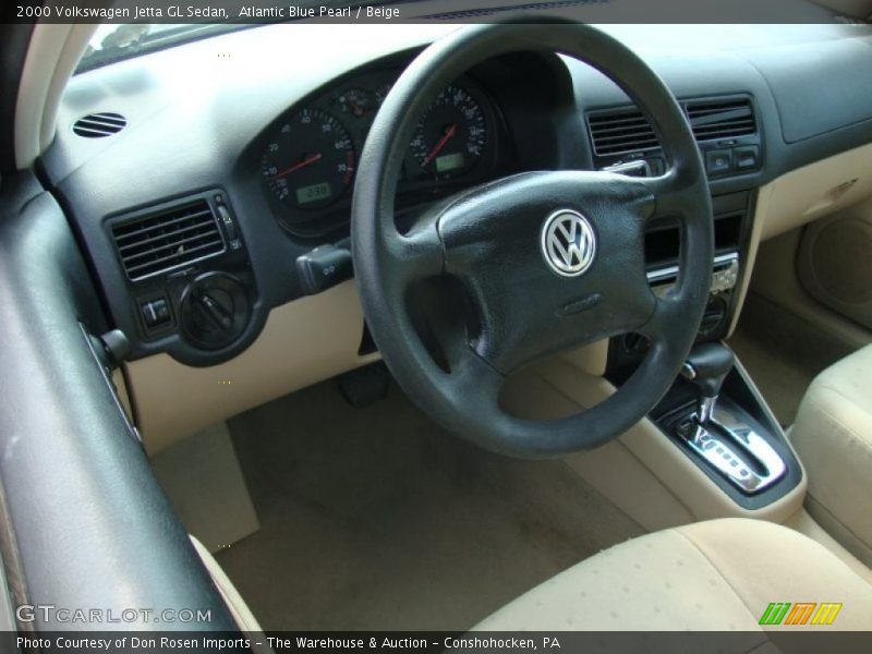 Atlantic Blue Pearl / Beige 2000 Volkswagen Jetta GL Sedan
