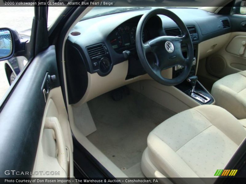 Atlantic Blue Pearl / Beige 2000 Volkswagen Jetta GL Sedan