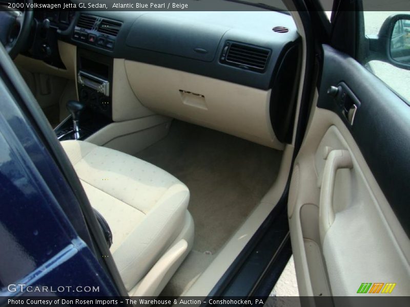 Atlantic Blue Pearl / Beige 2000 Volkswagen Jetta GL Sedan