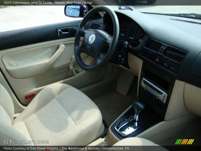 Atlantic Blue Pearl / Beige 2000 Volkswagen Jetta GL Sedan