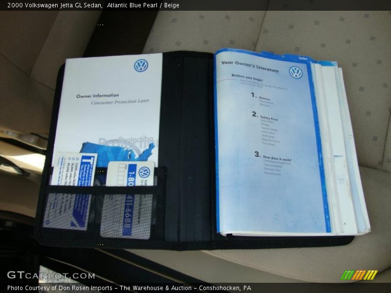 Atlantic Blue Pearl / Beige 2000 Volkswagen Jetta GL Sedan