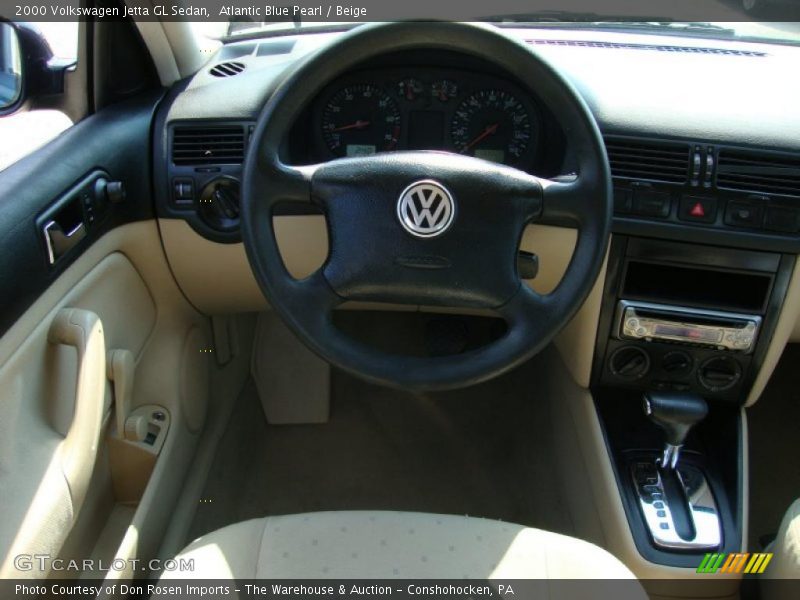 Atlantic Blue Pearl / Beige 2000 Volkswagen Jetta GL Sedan