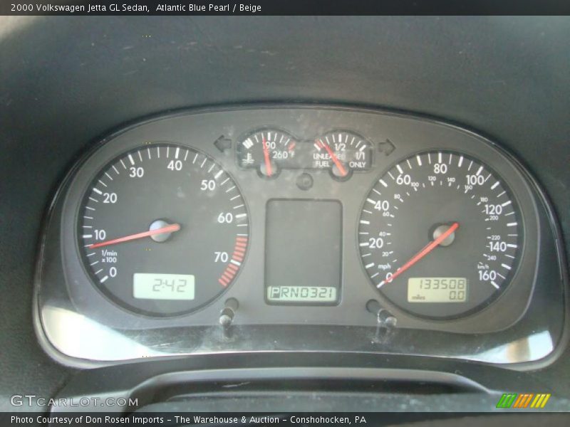 Atlantic Blue Pearl / Beige 2000 Volkswagen Jetta GL Sedan