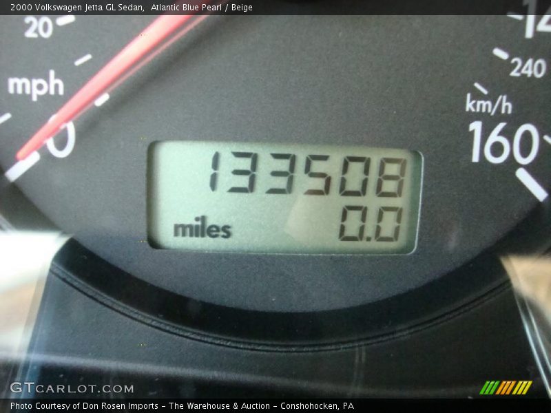 Atlantic Blue Pearl / Beige 2000 Volkswagen Jetta GL Sedan