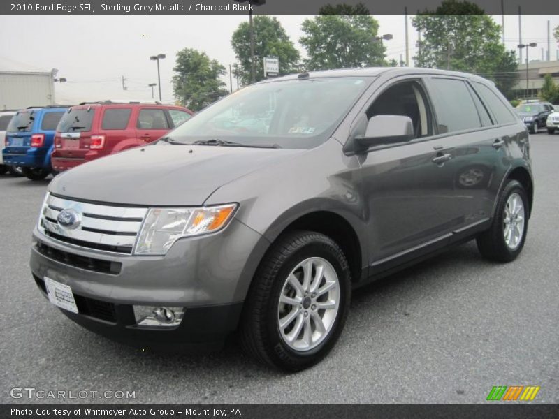 Sterling Grey Metallic / Charcoal Black 2010 Ford Edge SEL