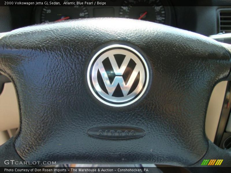 Atlantic Blue Pearl / Beige 2000 Volkswagen Jetta GL Sedan