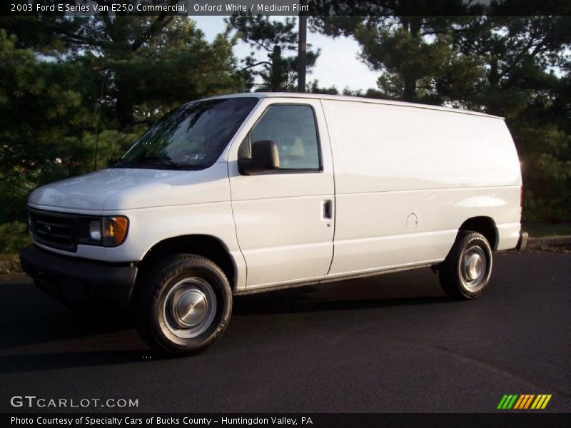Oxford White / Medium Flint 2003 Ford E Series Van E250 Commercial