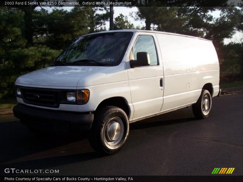 Oxford White / Medium Flint 2003 Ford E Series Van E250 Commercial