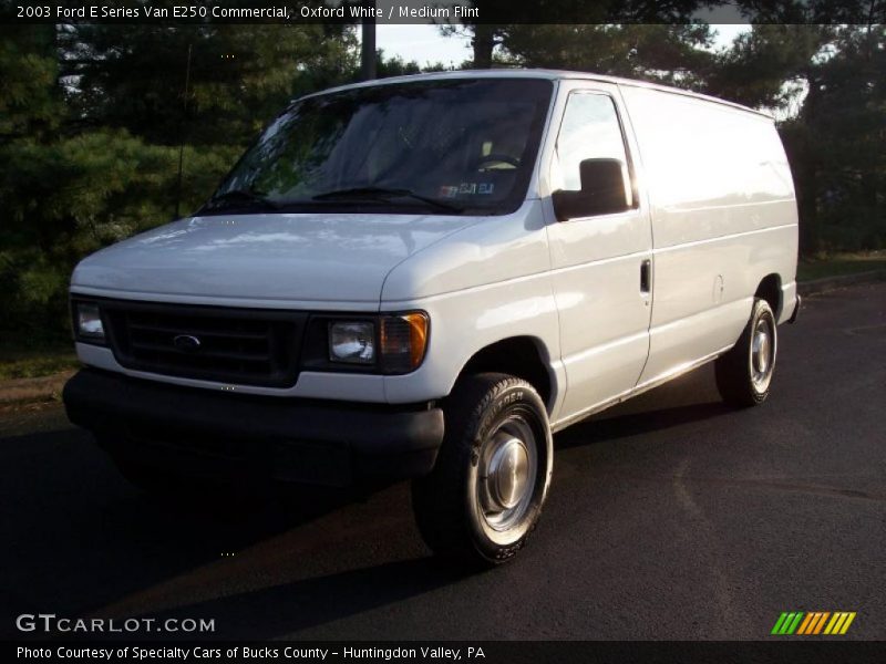 Oxford White / Medium Flint 2003 Ford E Series Van E250 Commercial