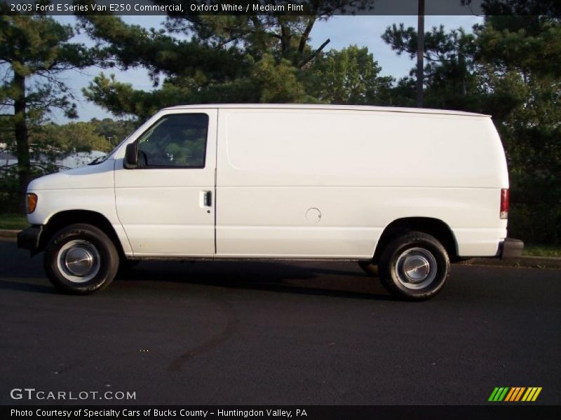 Oxford White / Medium Flint 2003 Ford E Series Van E250 Commercial