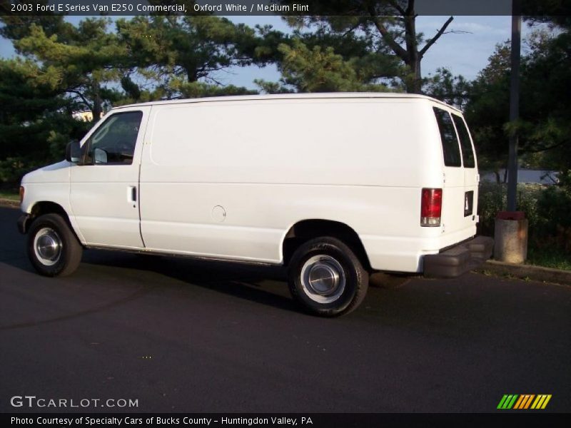 Oxford White / Medium Flint 2003 Ford E Series Van E250 Commercial