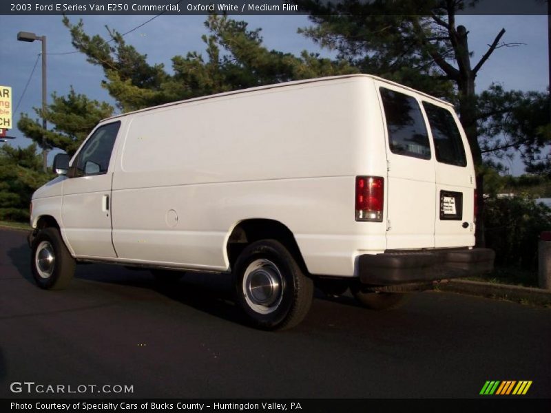 Oxford White / Medium Flint 2003 Ford E Series Van E250 Commercial