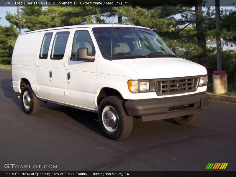 Oxford White / Medium Flint 2003 Ford E Series Van E250 Commercial