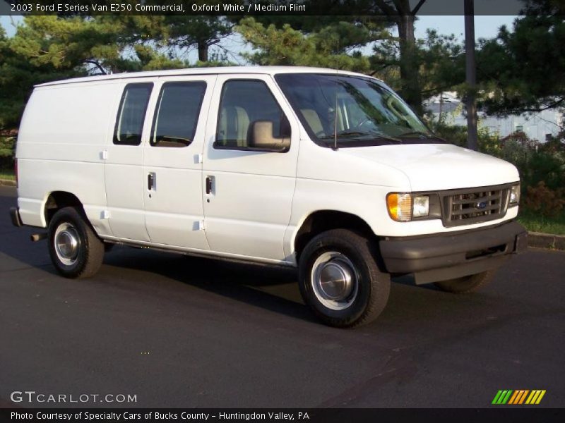 Oxford White / Medium Flint 2003 Ford E Series Van E250 Commercial