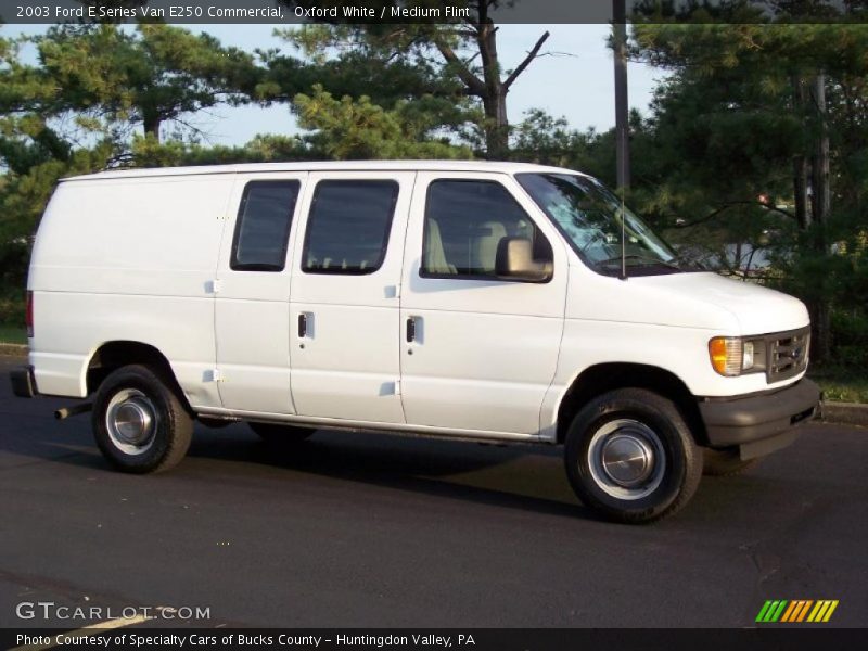 Oxford White / Medium Flint 2003 Ford E Series Van E250 Commercial