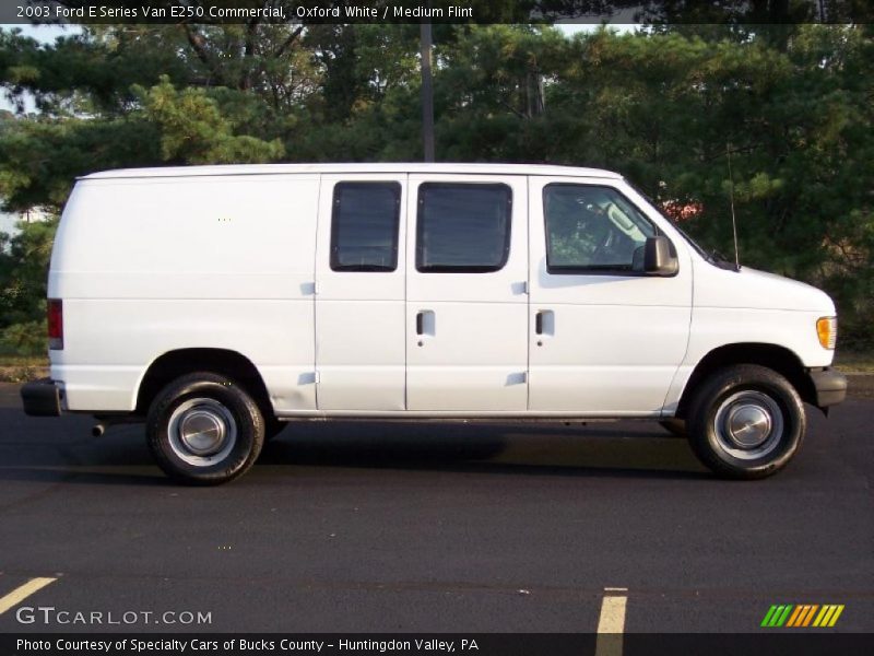 Oxford White / Medium Flint 2003 Ford E Series Van E250 Commercial