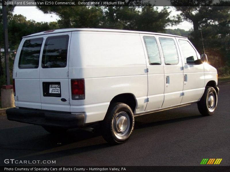 Oxford White / Medium Flint 2003 Ford E Series Van E250 Commercial