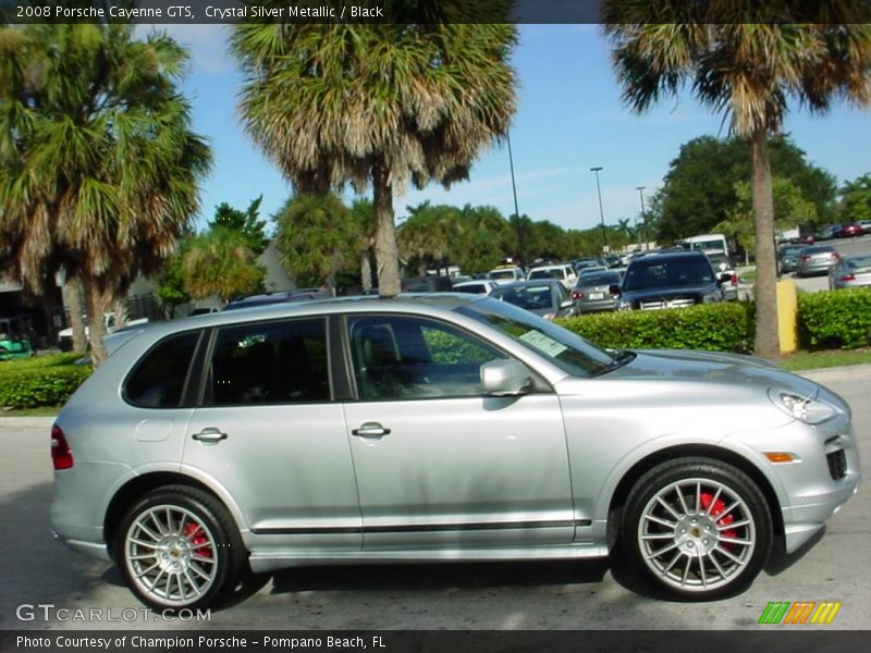 Crystal Silver Metallic / Black 2008 Porsche Cayenne GTS