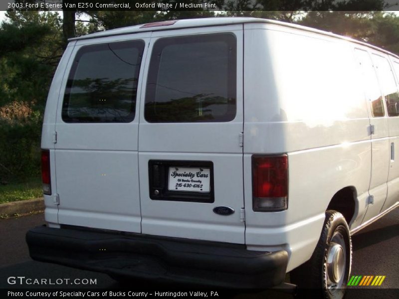 Oxford White / Medium Flint 2003 Ford E Series Van E250 Commercial