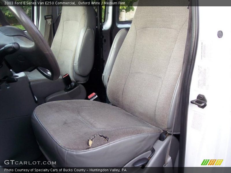Oxford White / Medium Flint 2003 Ford E Series Van E250 Commercial