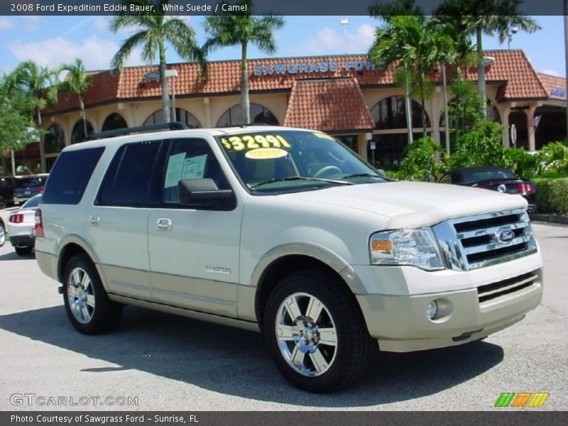 White Suede / Camel 2008 Ford Expedition Eddie Bauer
