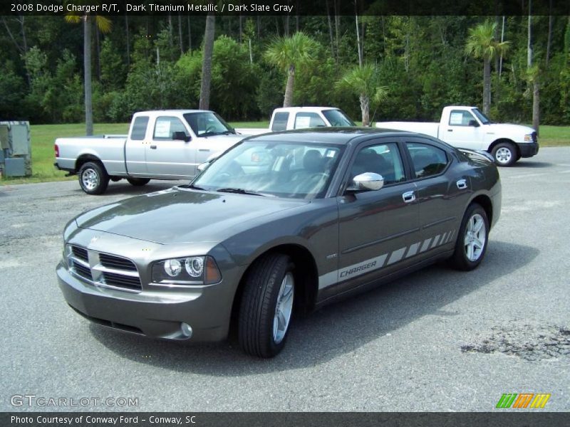 Dark Titanium Metallic / Dark Slate Gray 2008 Dodge Charger R/T