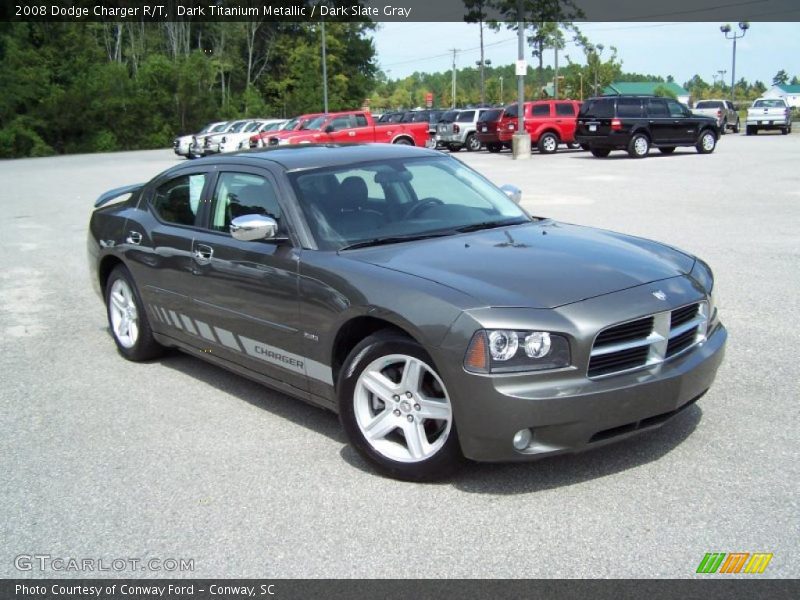 Dark Titanium Metallic / Dark Slate Gray 2008 Dodge Charger R/T