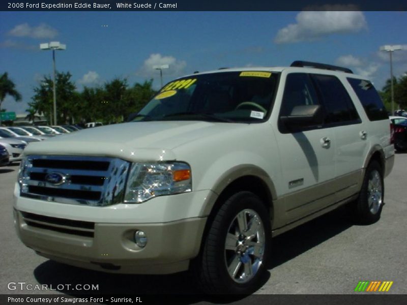 White Suede / Camel 2008 Ford Expedition Eddie Bauer