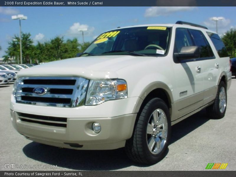 White Suede / Camel 2008 Ford Expedition Eddie Bauer