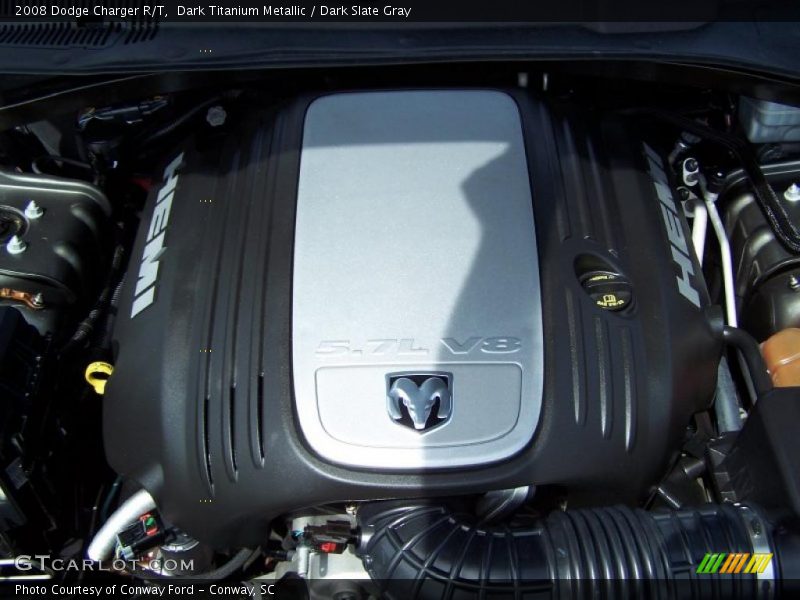 Dark Titanium Metallic / Dark Slate Gray 2008 Dodge Charger R/T