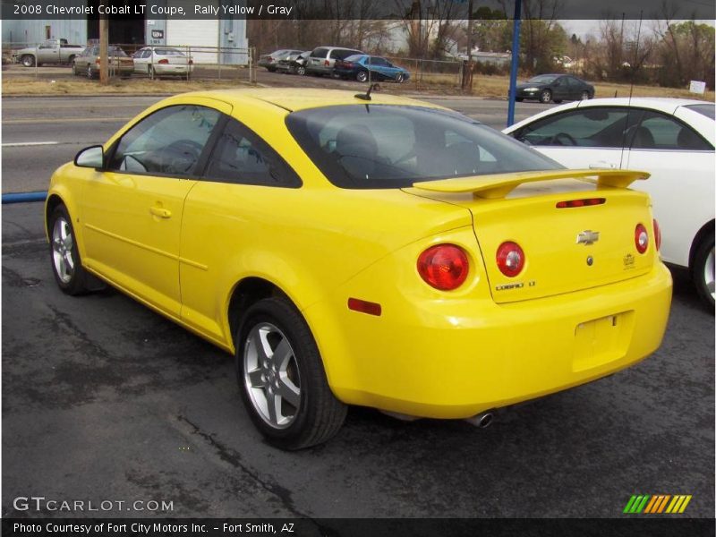 Rally Yellow / Gray 2008 Chevrolet Cobalt LT Coupe