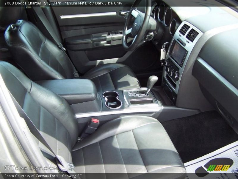 Dark Titanium Metallic / Dark Slate Gray 2008 Dodge Charger R/T