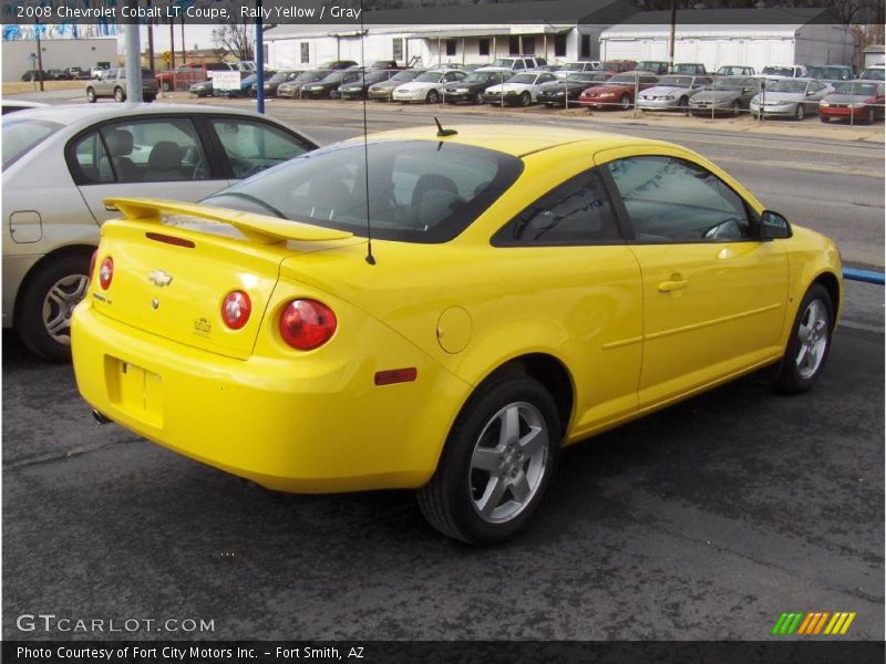 Rally Yellow / Gray 2008 Chevrolet Cobalt LT Coupe