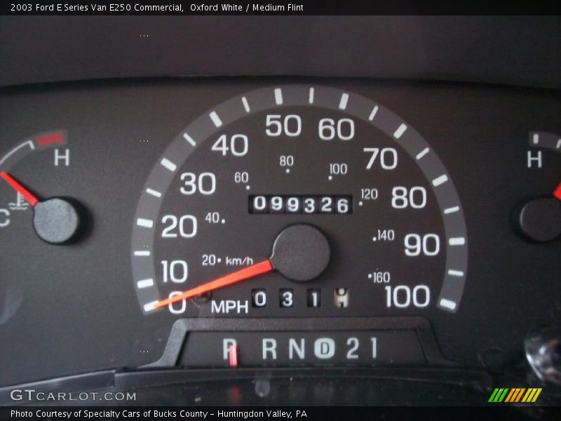 Oxford White / Medium Flint 2003 Ford E Series Van E250 Commercial