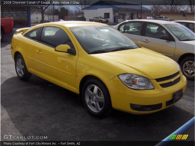 Rally Yellow / Gray 2008 Chevrolet Cobalt LT Coupe