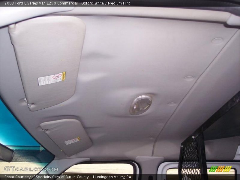 Oxford White / Medium Flint 2003 Ford E Series Van E250 Commercial