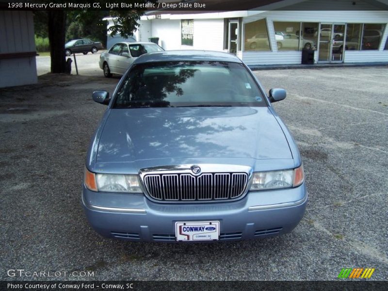 Light Blue Metallic / Deep Slate Blue 1998 Mercury Grand Marquis GS